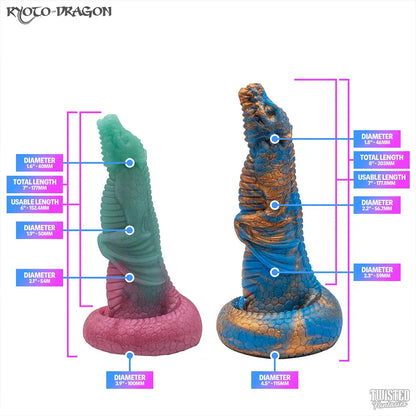 Ryoto Fantasy Dragon Dildo Measurements