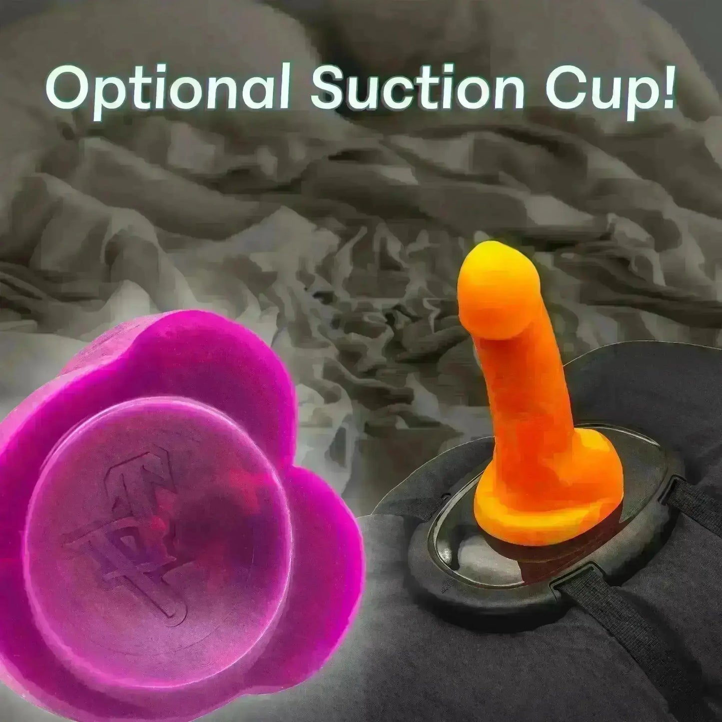 Advertising that a suction cup option is available for custom dildos |Twisted Fantasies