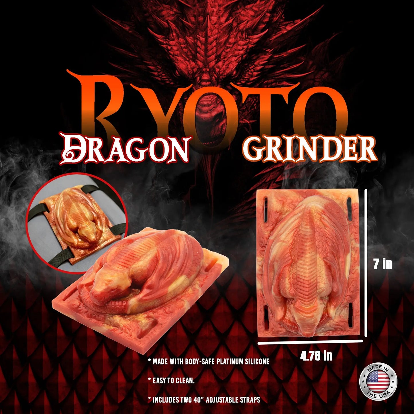 Ryoto Fantasy Dragon Sex Grinder Measurements