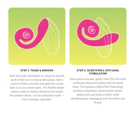 SVibe Snail Gizi Lite Dual G-Spot Vibrator Twisted Fantasies