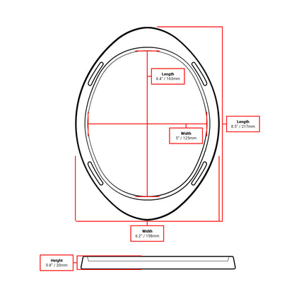 Silicone Dildo Mount measurements