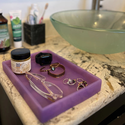Bathroom Sink Silicone Tray organizer