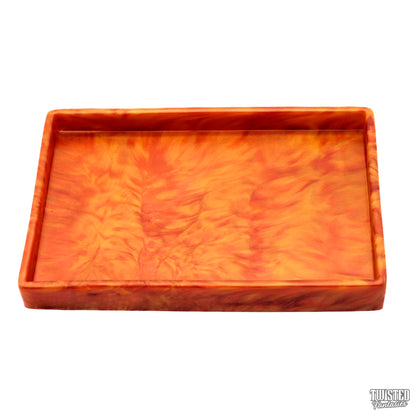 Red and Orange Silicone Non Slip Tray