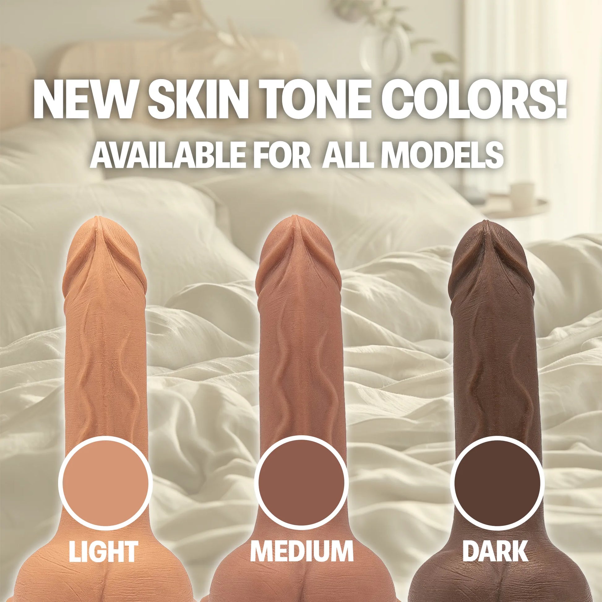 Skin Tone Custom Dildo Color Options