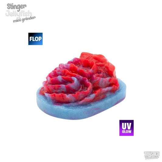 Flop Stinger the Jellyfish Mini Sex Grinder - Medium - Standard Base (UV)