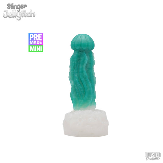 Premade Mini Stinger the Jellyfish Dildo - Medium - Suction Cup