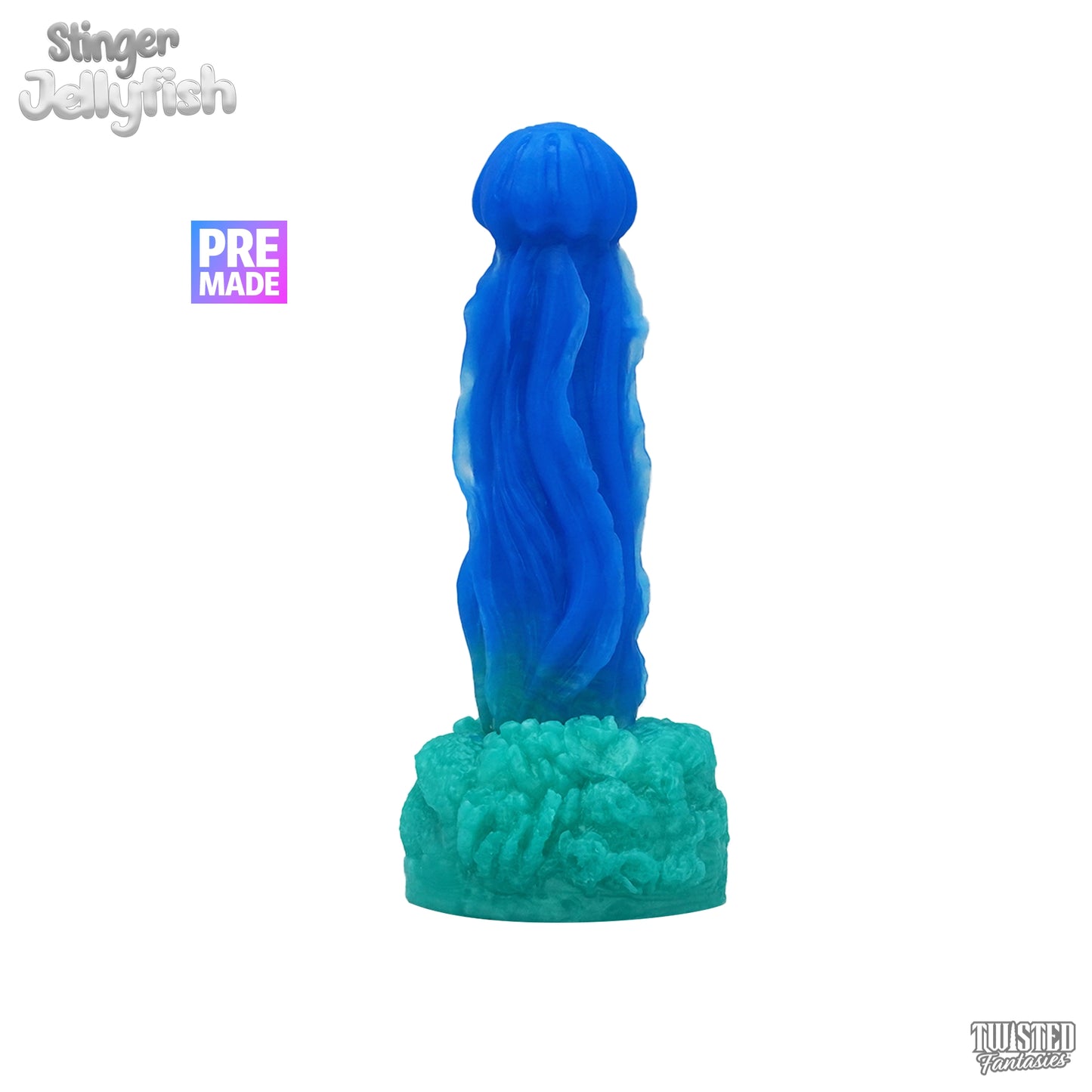 Premade Stinger the Jellyfish Dildo - Medium - Suction Cup