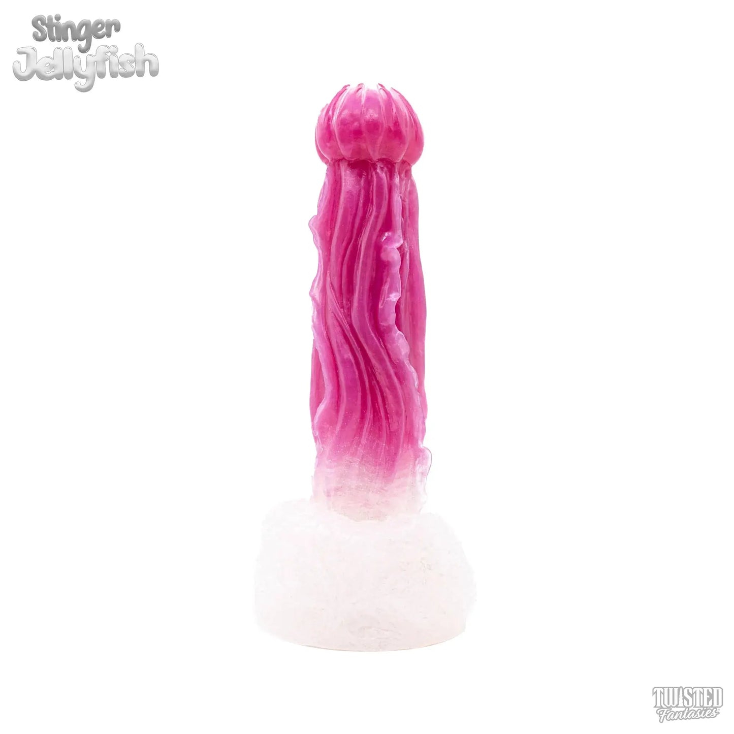 Stinger Jelly Dildo pink white fade