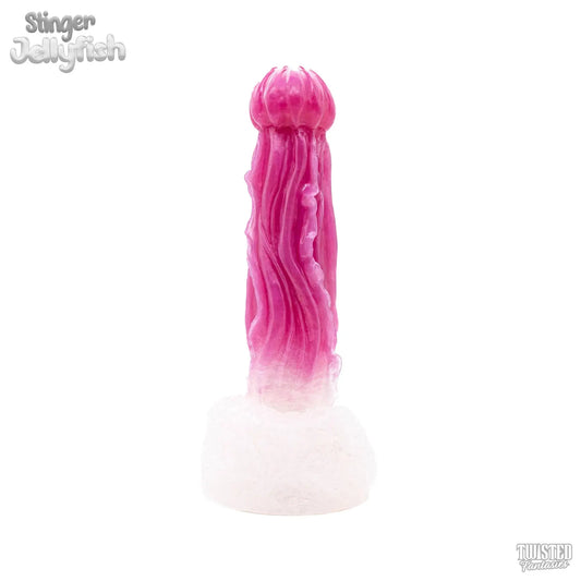 Stinger Jelly Dildo pink white fade