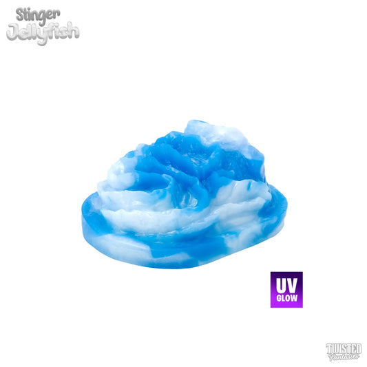 Stinger the Jelly Handheld Sex Toy Grinder Blue and White