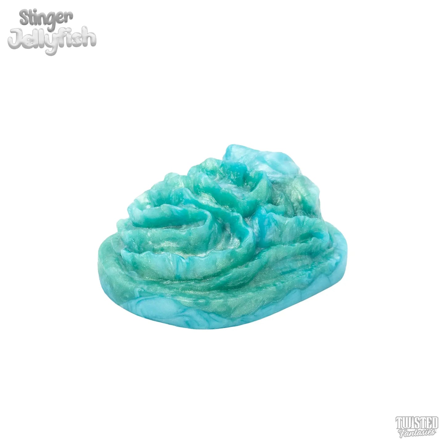 Stinger the Jelly Handheld Sex Toy Grinder Blue Turquoise Marble