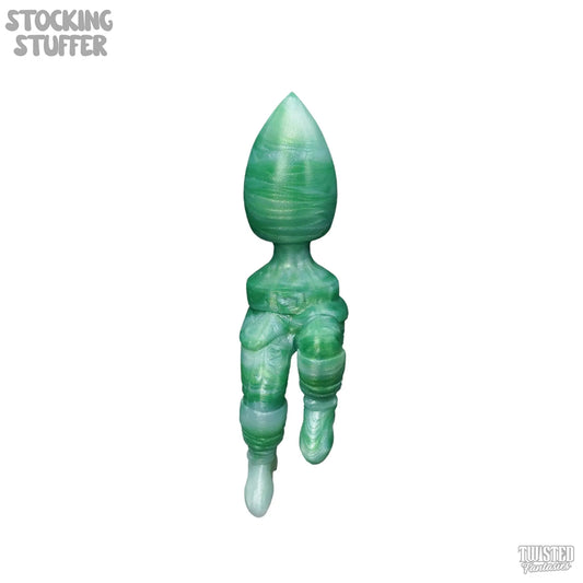 Santa Anal Toy Green White Marble