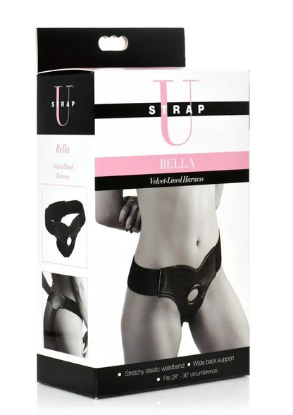 Strap U Bella Velvet-Lined Strap-On Harness Adjustable Luxury Fit Shop Erotic