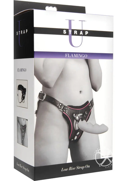 Strap U Flamingo Low Rise Strap-On Adjustable Leather Harness Shop Erotic