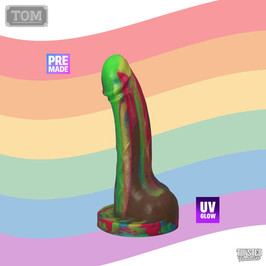 Premade Tom the Realistic Dildo - Medium - Suction Cup (UV) Twisted Fantasies