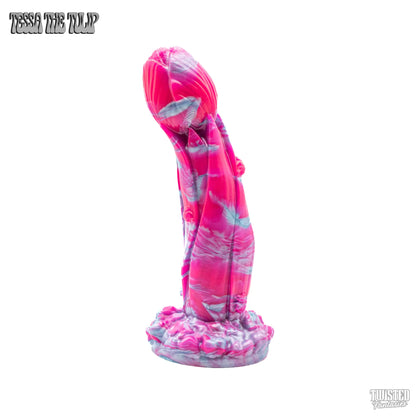 Tessa Flower Dildo pink blue marble