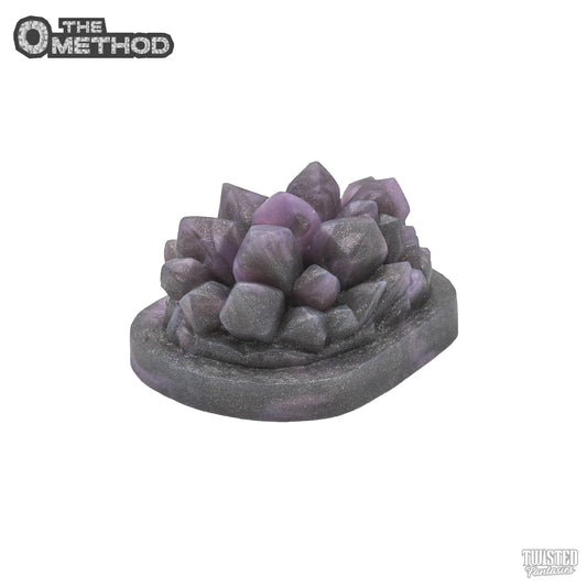 O Method Crystal Handheld Sex Toy Grinder lilac silver marble