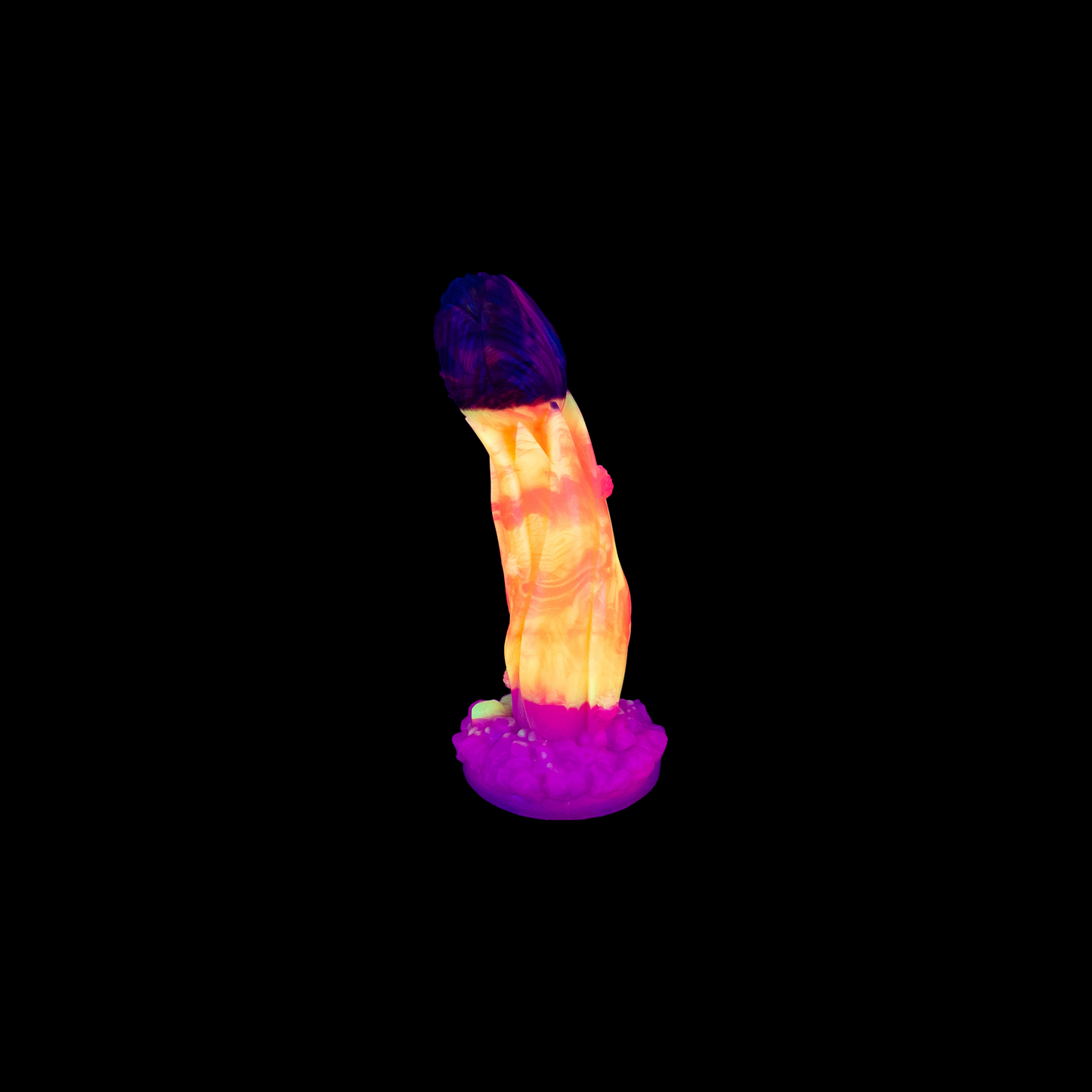 Premade Mini Tessa the Tulip Dildo - Med - Suction Cup (UV)