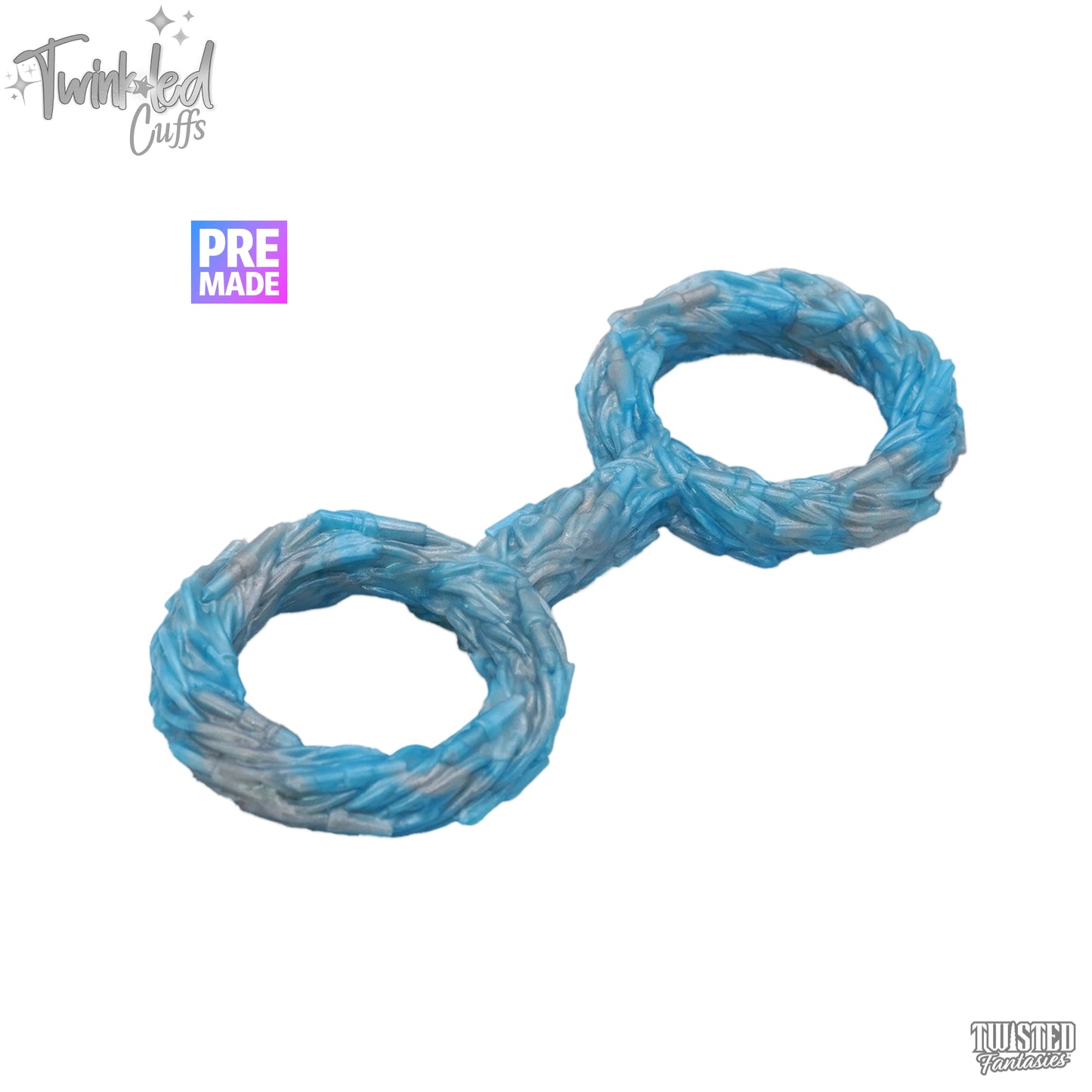 Premade Twinkled Christmas Silicone Cuffs