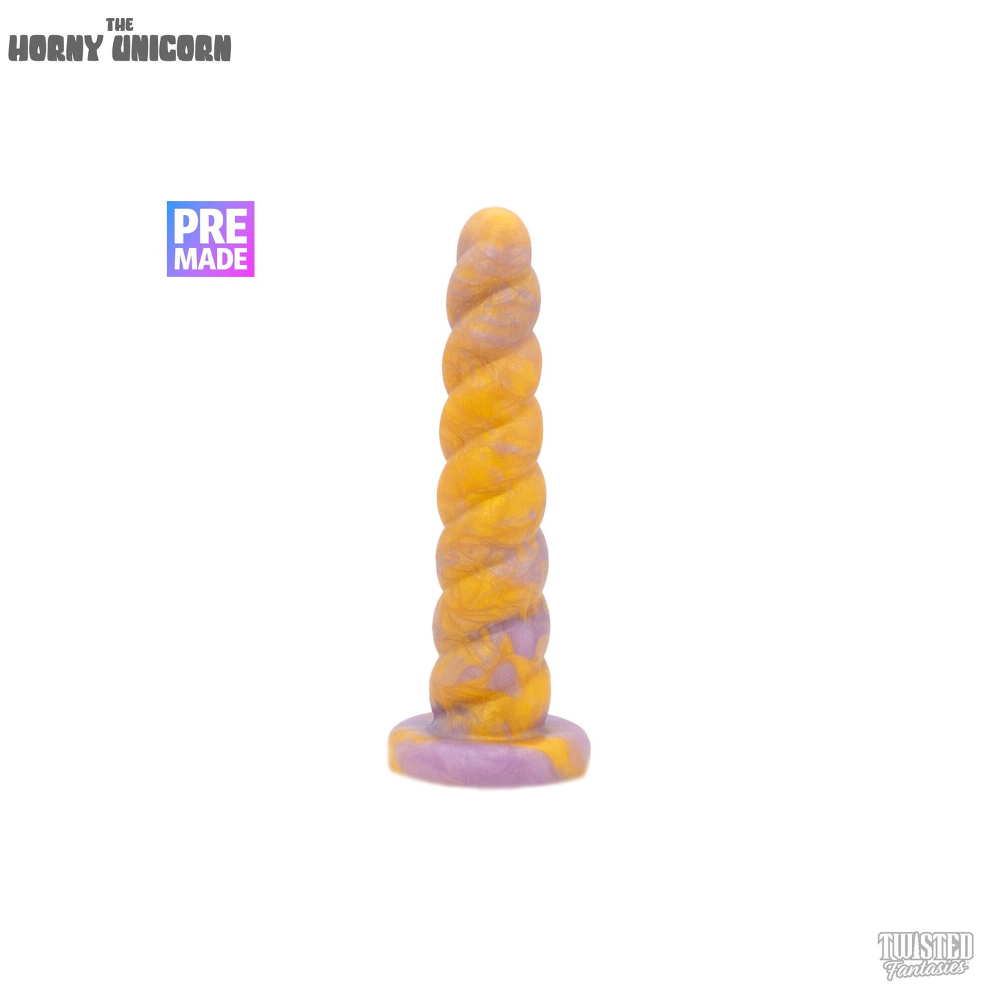 Premade Horny the Unicorn Dildo - Medium - Standard Base