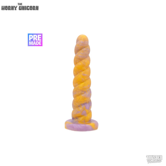 Premade Horny the Unicorn Dildo - Medium - No Suction Cup