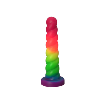 Premade Horny the Unicorn Dildo - Medium - Suction Cup (UV) Twisted Fantasies