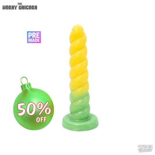 Premade Horny the Unicorn Dildo - Medium - Suction Cup