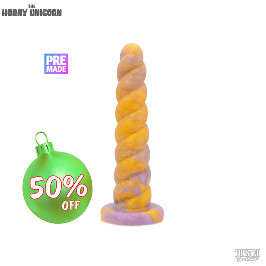 Premade Horny the Unicorn Dildo - Medium - Standard Base