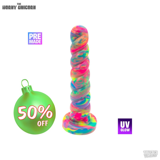 Premade Horny the Unicorn Dildo - Medium - Suction Cup Base