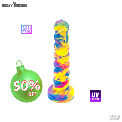 Premade Horny the Unicorn Dildo - Medium - Suction Cup Base