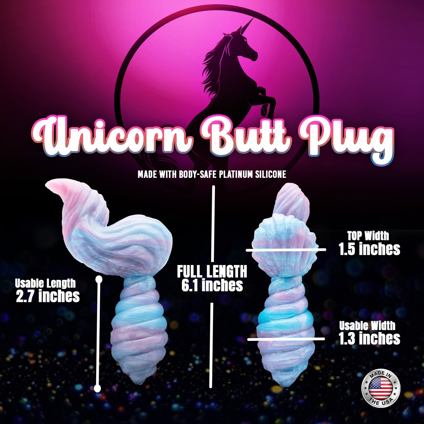 Horny Unicorn Butt Plug