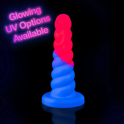 Extra Large Horny Unicorn Horn Dildo uv glow in the dark