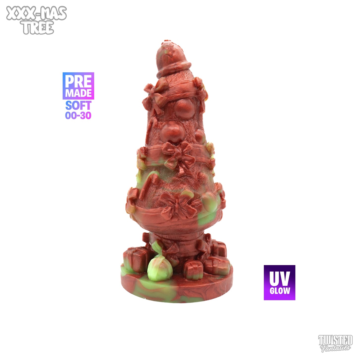 Premade XXX-Mas the Christmas Tree Dildo - Soft - Standard Base (UV)