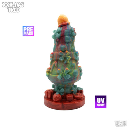 Premade XXX-Mas the Christmas Tree Dildo - Medium - Suction Cup (UV)