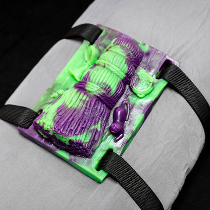 witches broom grinder sex toy green and purple | Twisted Fantasies