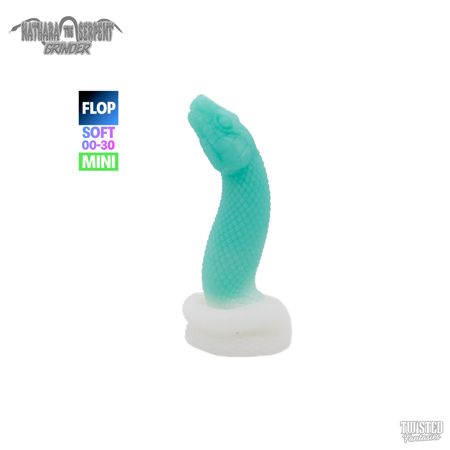 FLOP Mini Nathara the Serpent Dildo - Soft - Suction Cup