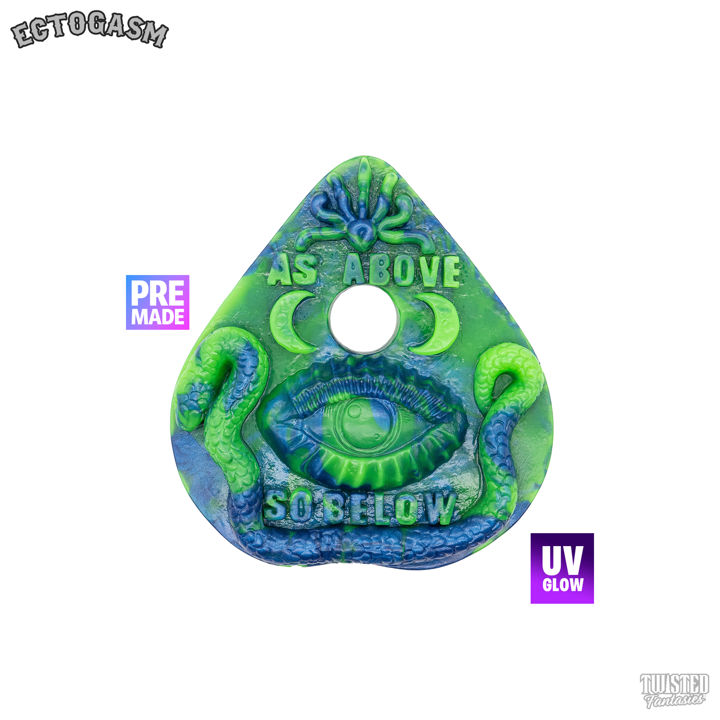 Premade Ectogasm Planchette Handheld Grinder - Medium - Standard Base (UV)