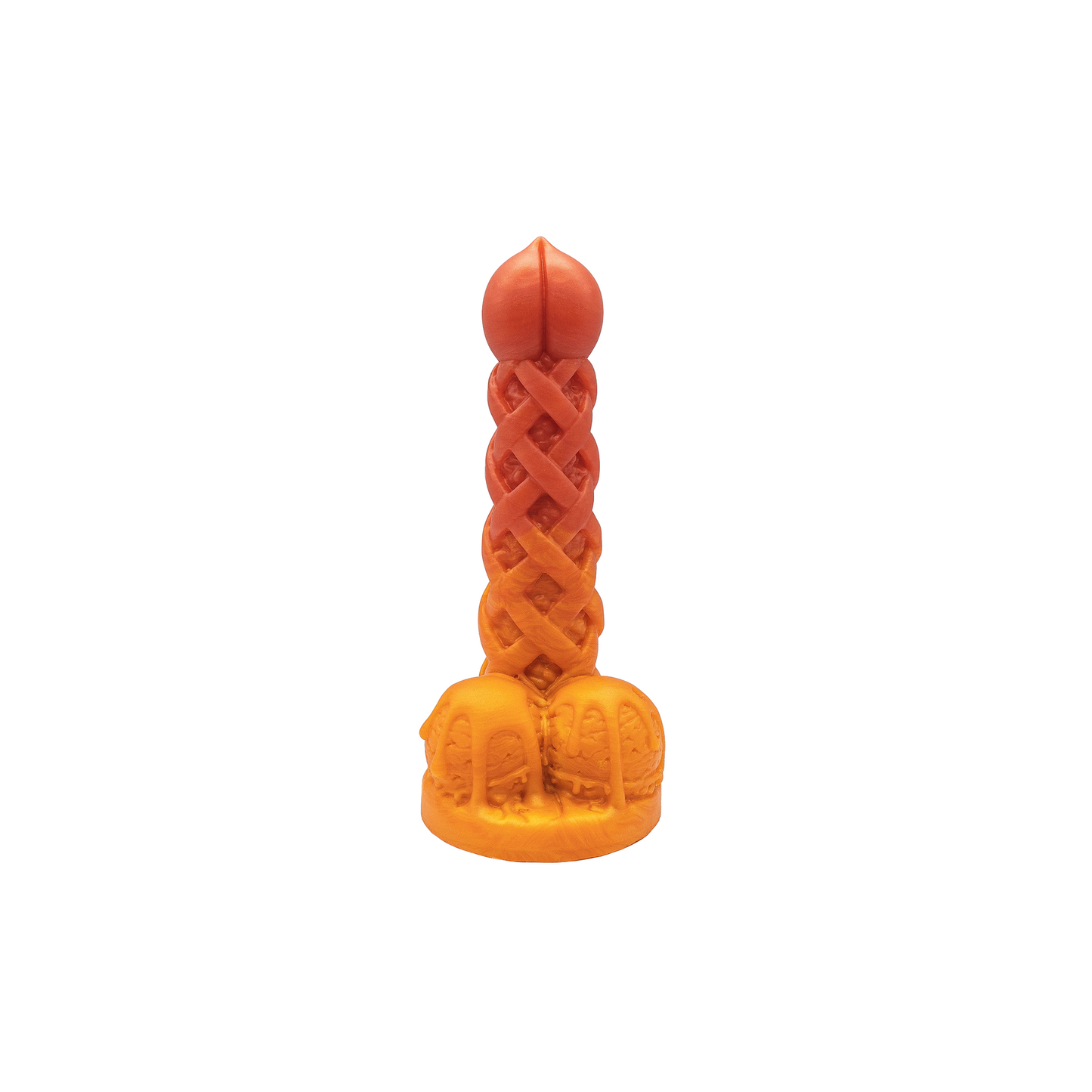 Premade Peach Pie A La Mode Dildo - Medium - Suction Cup