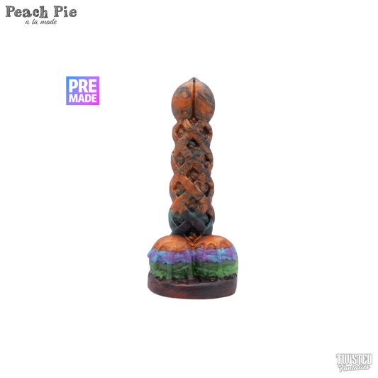 Premade Peach Pie A La Mode Dildo - Medium - Suction Cup