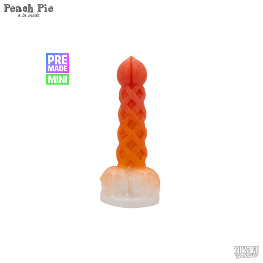 Premade Mini Peach Pie A La Mode Dildo- Medium - Suction Cup