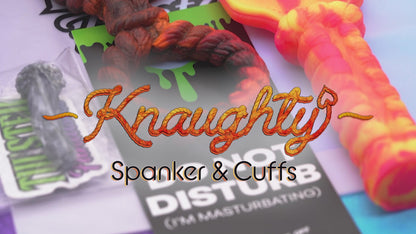 Knaughty BDSM Cuffs and Paddle Video