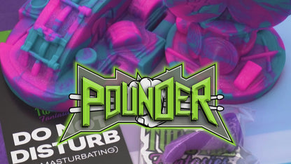 Premade Pounder the Knotted Drum Dildo - Soft - Suction Cup (UV)