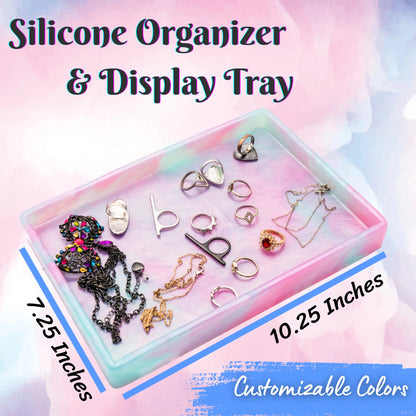 Customize your own decorative tray. Our decorative trays are made of platinum-grade silicone. Our decorative trays are heat resistant and dishwasher safe. 