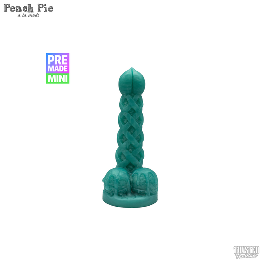 Premade Mini Peach Pie A La Mode Dildo- Medium - Standard Base