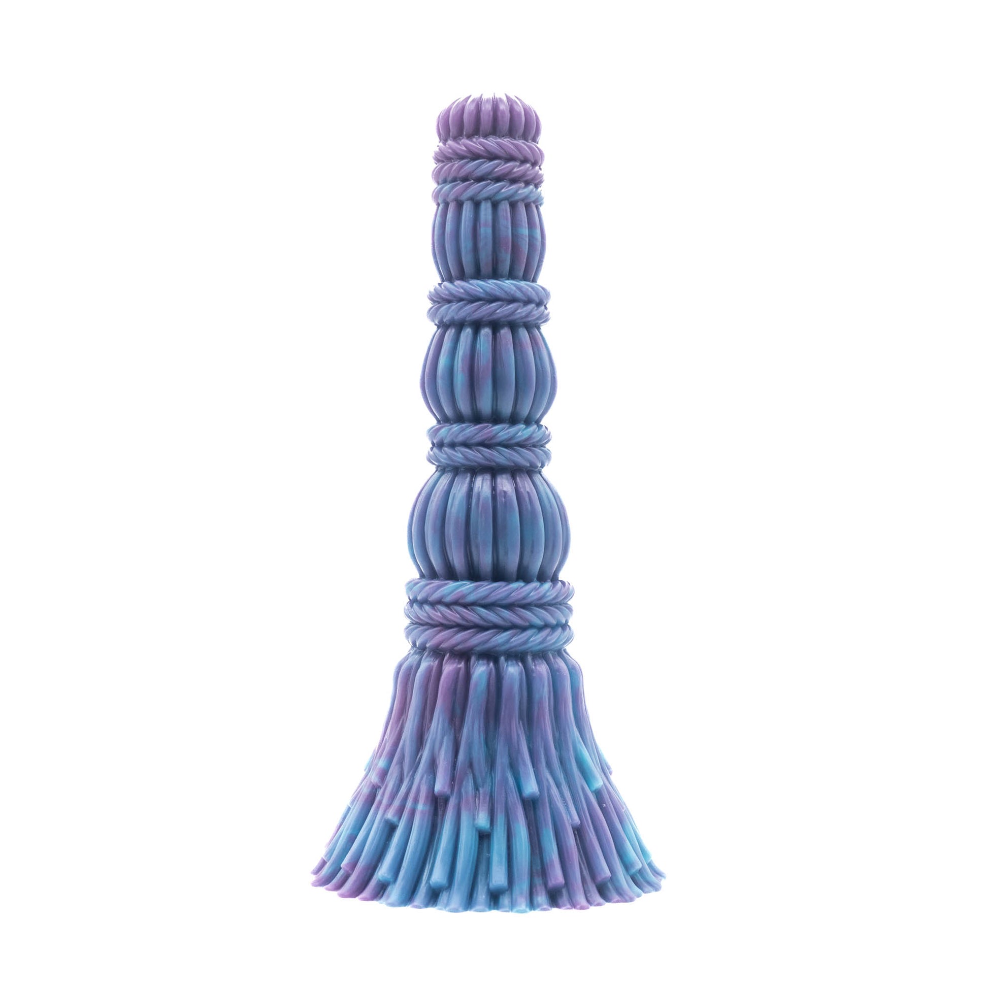 marble of blue and purple Brümhilda Witches Broom Dildo - Twisted Fantasies