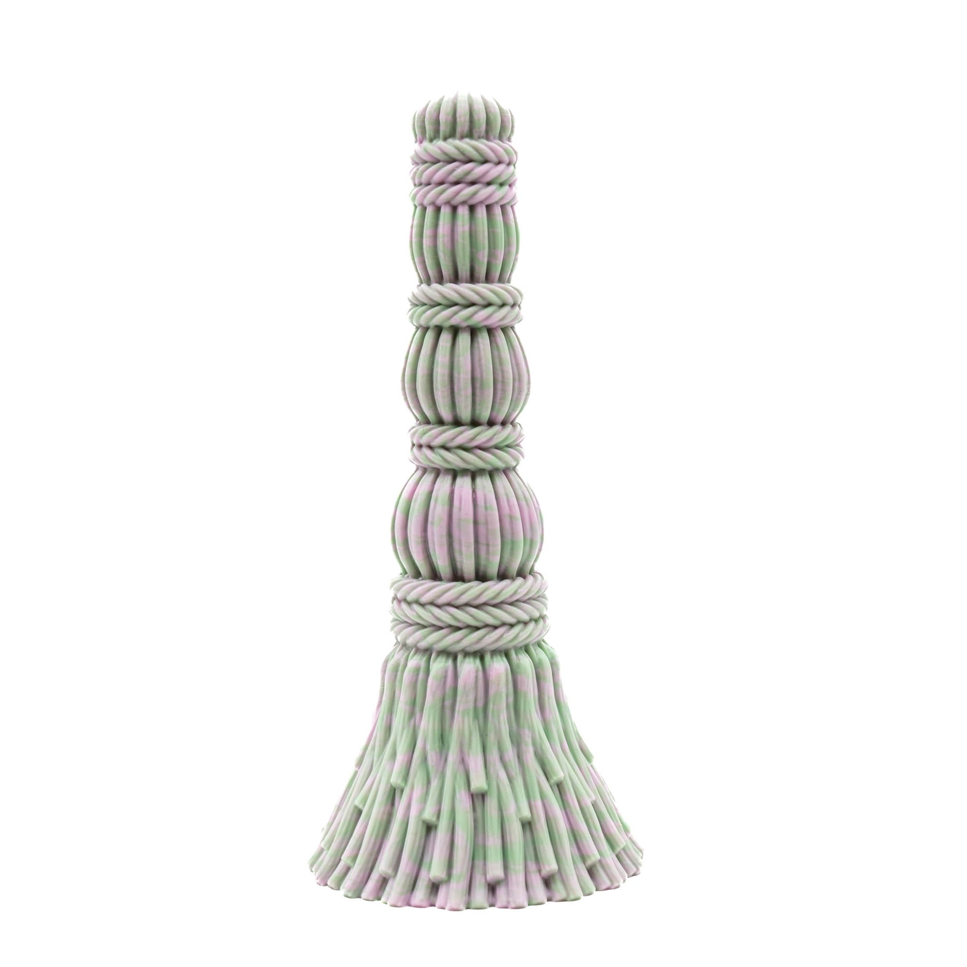 brumhilda witches broom marble of pastel green and pastel lilac